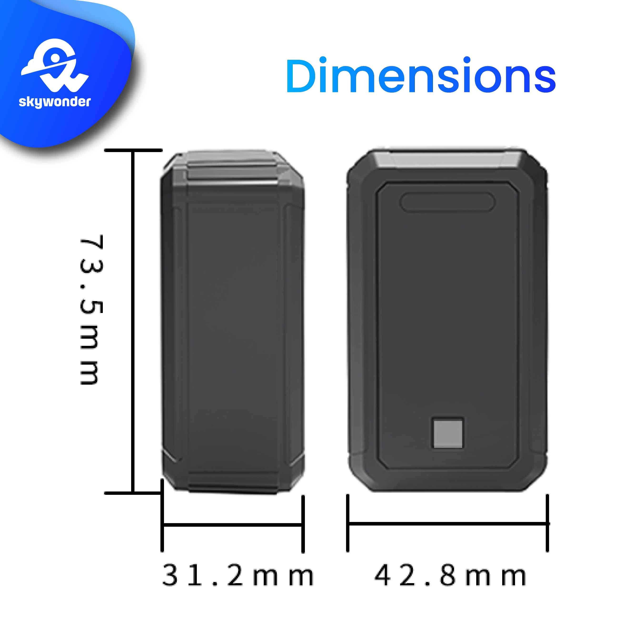 3 Years Standby Non Rechargeable Battery Wireless GPS Tracker Tamper Alarm Magnetic Remove Alert with APP Cargo Cattle Tracker